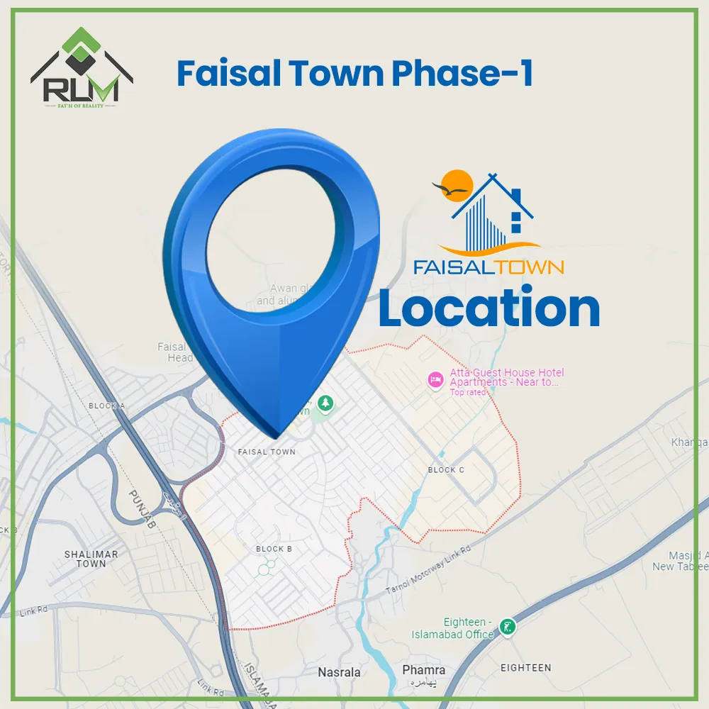 Faisal town 1 location